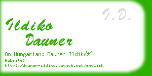 ildiko dauner business card